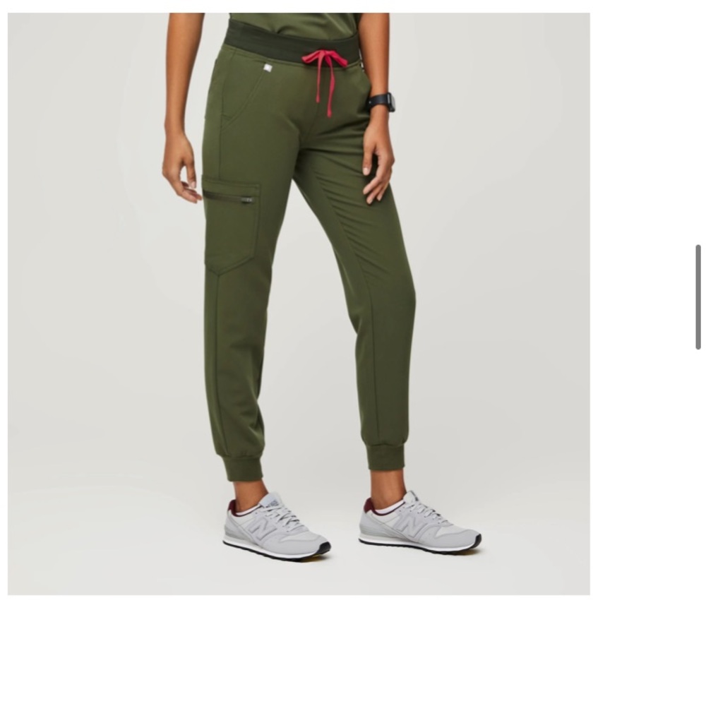 Figs dark olive Zamora jogger scrub pants